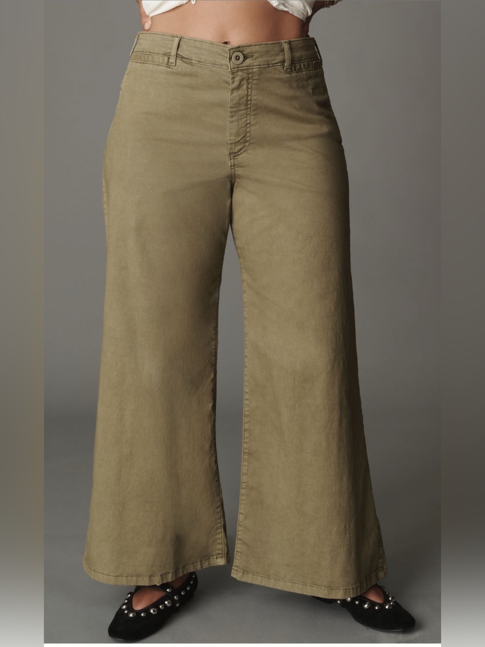Pilcro Crop Wide Leg Pant 26 - Picture 3 of 5